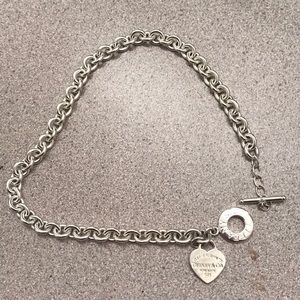 Tiffany and Co. Sterling Silver Heart Necklace